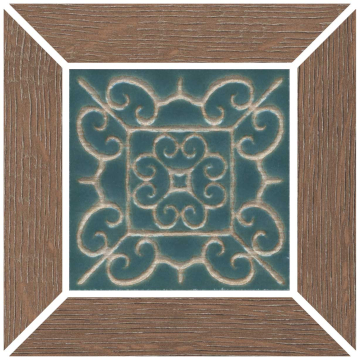 Керамогранит ID156 Вставка Тровазо наборный коричневый матовый 13x13x0,9 Kerama Marazzi