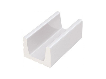 Керамогранит K103 Внутренний переливной водоотводный канал White 15x24,5 Serapool