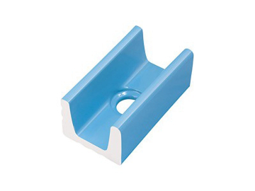 Керамогранит K121 Внутренний переливной водоотводный канал со сливом Light Blue 15x24,5 Serapool