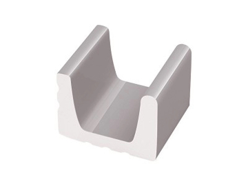 Керамогранит K159.1 1/2 часть водоотводного канала Grey 15x12 Serapool