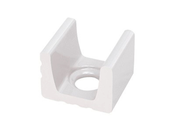 Керамогранит K163 1/2 часть водоотводного канала со сливом White 15x12 Serapool