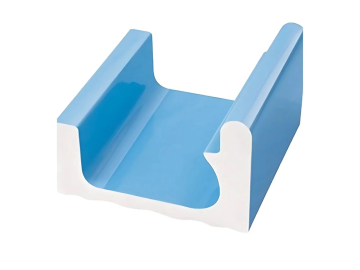 Керамогранит K301 Поручневый водоотводный канал Light Blue 23,5x24,5 Serapool