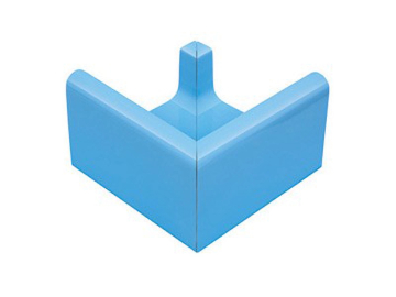 Керамогранит K341 Наружный угловой элемент водоотводного канала Light Blue 24,5x24,5 Serapool