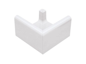 Керамогранит K343 Наружный угловой элемент водоотводного канала White 24,5x24,5 Serapool
