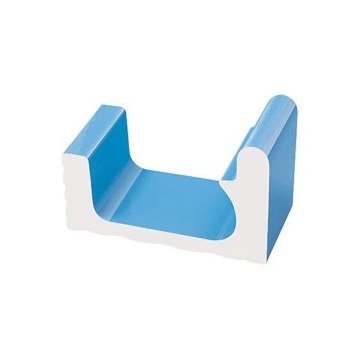 Керамогранит K351 1/2 часть переливного водоотводного канала Light Blue 23,5x12 Serapool