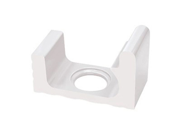 Керамогранит K363 1/2 часть переливного водоотводного канала со сливом White 23,5x12 Serapool