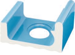 Керамогранит K421 Поручневый водоотводный канал со сливом Light Blue 29x24,5 Serapool