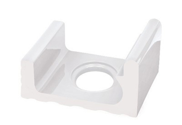 Керамогранит K423 Поручневый водоотводный канал со сливом White 29x24,5 Serapool