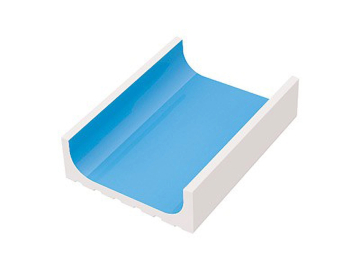 Керамогранит K501 Переливной водоотводный канал Light Blue 18,5x24,5 Serapool