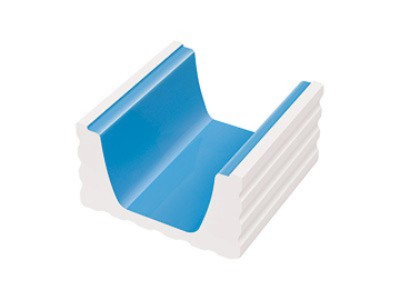 Керамогранит K601 Переливной водоотводный канал Light Blue 22,5x24,5 Serapool