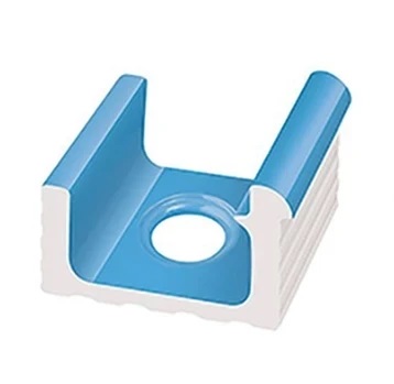Керамогранит KP121 Переливной лоток керамический со сливом Light Blue 24x24,5 Serapool