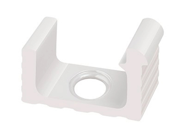 Керамогранит KP163 Переливной лоток керамический 1/2 часть со сливом White 24x12 Serapool