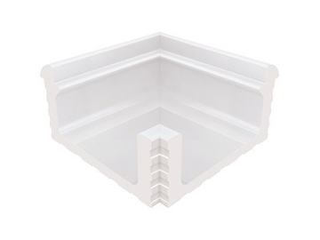 Керамогранит KP233 Переливной лоток керамический внутренний угол White 29x29 Serapool