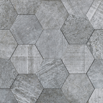 Керамогранит L241713831 Amsterdam 2D Hexagon Grey 19x19 L'Antic Colonial