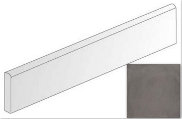 Керамогранит Laverton-R Rodapie Grafito 9.4x80 VIVES