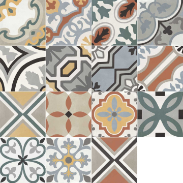 Керамогранит M1L9 D_Segni Colore Mix 20x20 MARAZZI Italy