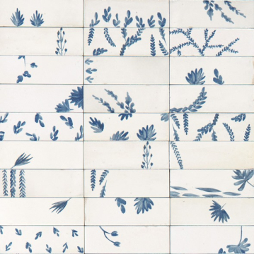 Керамогранит M96T Rice Bianco dec Leaf Lux 5x15 MARAZZI Italy