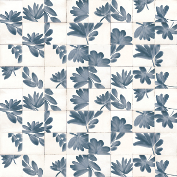 Керамогранит M9JA Rice Bianco Decoro Blossom Lux 15х15 MARAZZI Italy