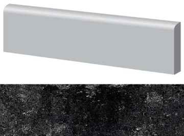 Керамогранит Marte Levigato Nero Acapulco Battiscopa 9x40 Casalgrande Padana