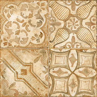 Керамогранит Materia Decoro Patch Mix Warm Rosso 30*30 Novabell