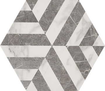 Керамогранит MMMN Allmarble Statuario Decoro 21x18.2 MARAZZI Italy