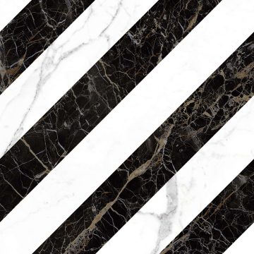 Керамогранит MMRA Allmarble Decoro Lux Statuario-Altissimo-St.Laurent 60x60 MARAZZI Italy