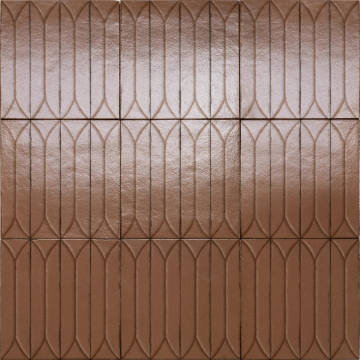 Керамогранит MPM2 Terramater Cotto Struttura 3D Losanga Lux 9.1x37.5 MARAZZI Italy