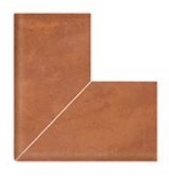 Керамогранит Наружный угол 90° Cotto Flat Handle 25x25 Serapool