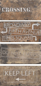 Керамогранит New York Road Signs Mix Chelsea 10x20 CIR