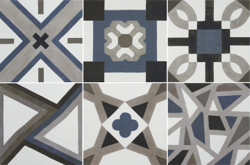 Керамогранит Niza Azul (6 дизайнов) 20x20 Roca Ceramica