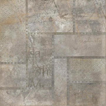 Керамогранит NR0342 K Iron Деко коричневый 600х600х10 ProGRES Ceramica