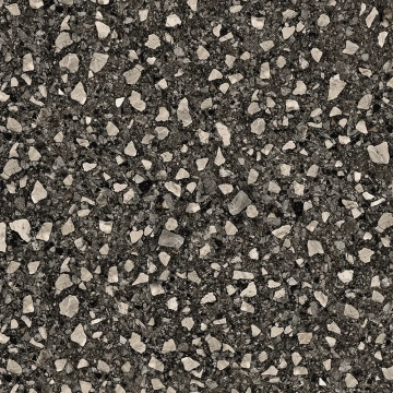 Керамогранит NR0379-M Блэк Терраццо Черный матовый 600x600x9.5 ProGRES Ceramica