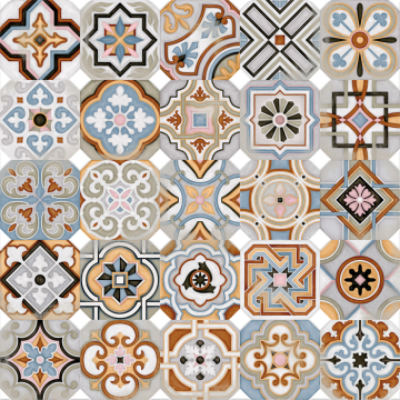 Керамогранит Octogono Musichalls Multicolor 20x20 g. 156 MIX VIVES