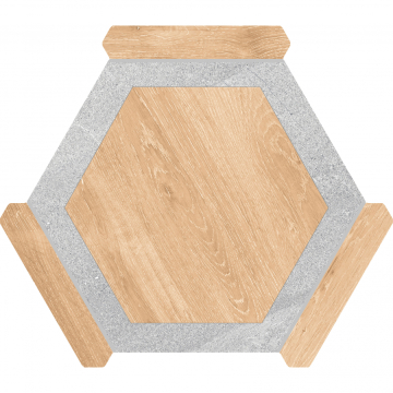 Керамогранит Oregon Haya Gris 22x25 Monopole Ceramica
