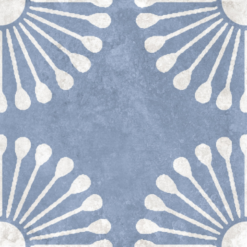 Керамогранит Palmas Blue Decor 1 20x20 Motto