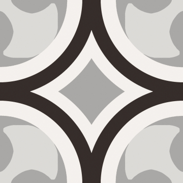 Керамогранит PBW01 patchwork black&white 01 20x20 Sant Agostino
