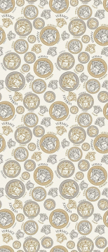 Керамогранит PF60011448 Manifesto Medusa White 120x280 Versace (Gardenia Orchidea)