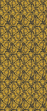 Керамогранит PF60011454 Manifesto Barocco Black 120x280 Versace (Gardenia Orchidea)