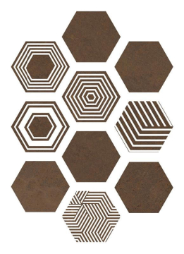 Керамогранит Pier17 Hexa Copper 23,2x26,7 ITT Ceramic