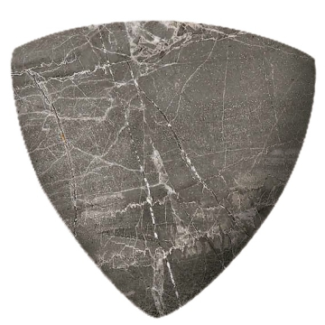 Керамогранит Планка радиальная внешний угол Marble 421 Moca R9 33х33х10 Kerastep