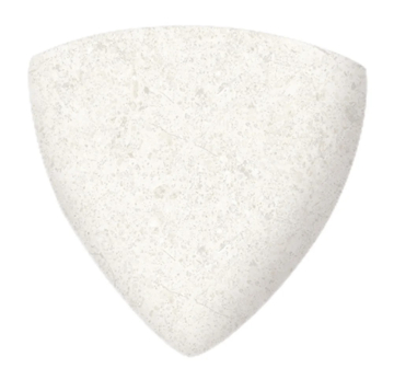 Керамогранит Планка радиальная внешний угол Stone 531 White R9 77х77х10 Kerastep