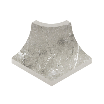 Керамогранит Плинтус радиальный внешний угол Marble 431 Arian R9 42х33х50 Kerastep
