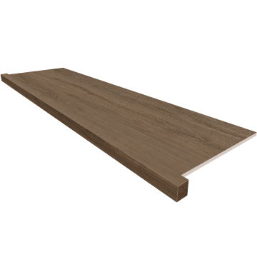 Керамогранит Подоконник фронтальный AV03 Alavesa Moka Неполированный с боковыми выступами 33х160 Ametis by Estima