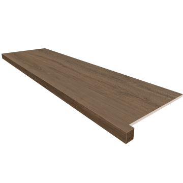 Керамогранит Подоконник угловой AV03 Alavesa Moka Неполированный с боковым выступом (левый) 33х160 Ametis by Estima