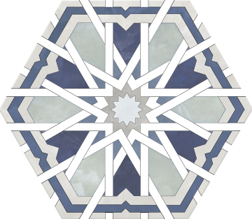 Керамогранит Radiant Blue 20x24 Monopole Ceramica