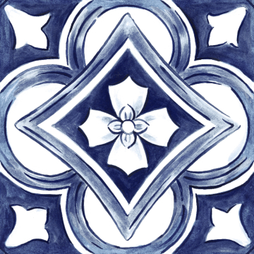 Керамогранит RC8G Amuri Decoro Maiolica Tappeto 1 Glossy RT 20х20 Ragno Marazzi