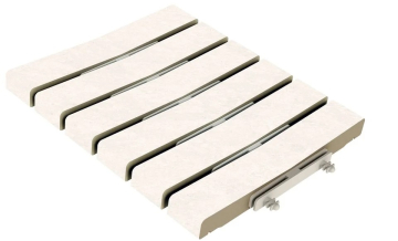 Керамогранит Решетка перелива Stone 538 White R11/C 245х300х30 Kerastep