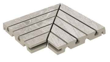 Керамогранит Решетка угол из 2х частей Marble 436 Arian R11 330х330х30 Kerastep