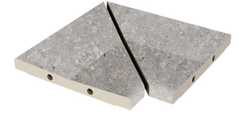 Керамогранит Решетка угол из 2х частей Stone 558 Pearl R11/C 300х300х30 Kerastep