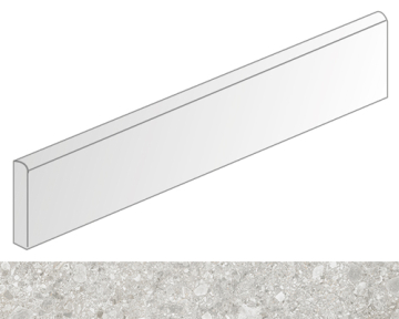 Керамогранит Rodapie Ceppo di Gre Gris 9.4x60 VIVES